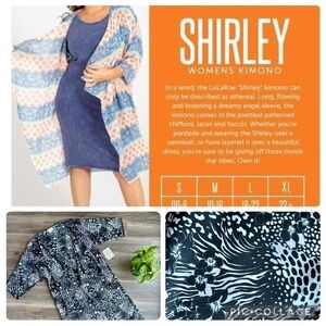 LulaRoe Shirley Kimono in Monochrome Animal Print – Dressy Jacket - Size M